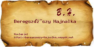 Beregszászy Hajnalka névjegykártya